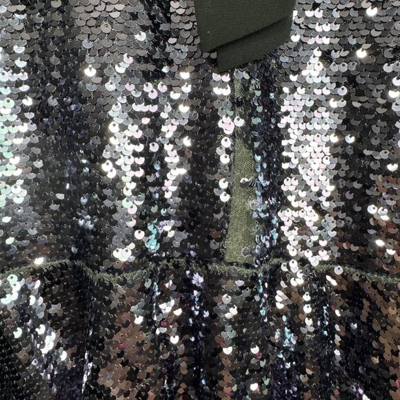 Sunday In Brooklyn Whimsigoth‎ Fairy Grunge Full Sequin Dress Bow Back Detail XS - Picture 15 of 15